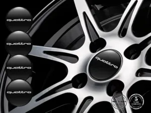 Audi Pegatina de Silicona Edición Calcomanías de Aro Premium